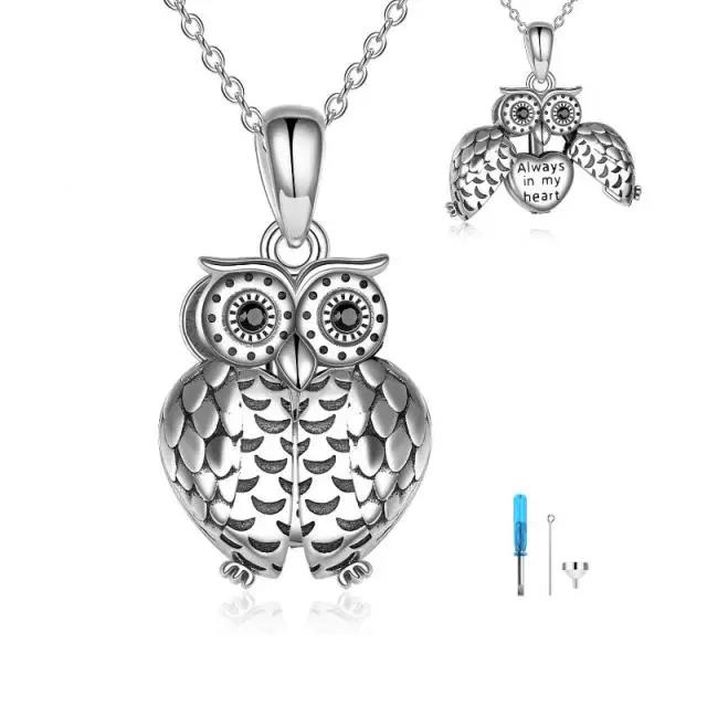 owl cremation jewelry