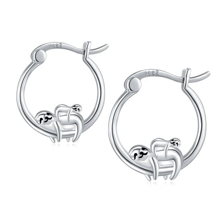 sloth earrings studs