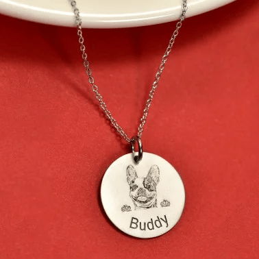 personalized puppy necklace