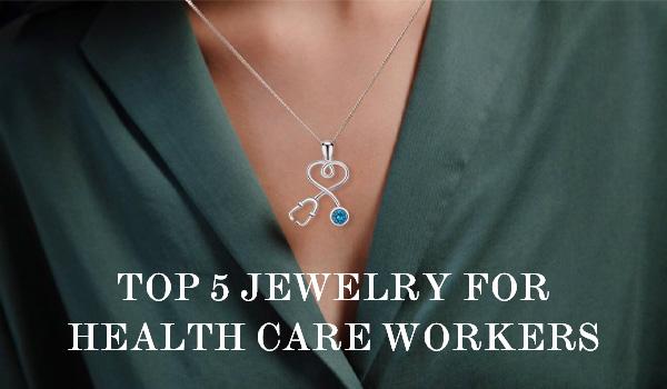 gold necklace ring holder | Healthcare worker jewelry