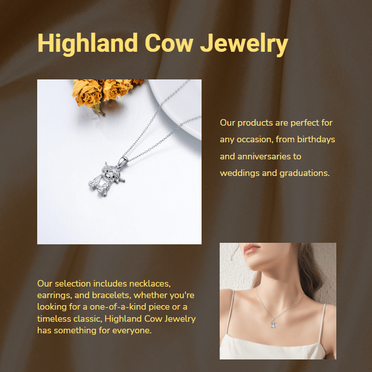 YFN Highland Cow Jewelry