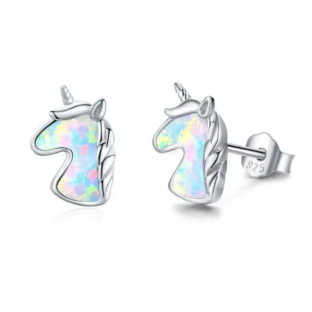 Unicorn Opal Earring