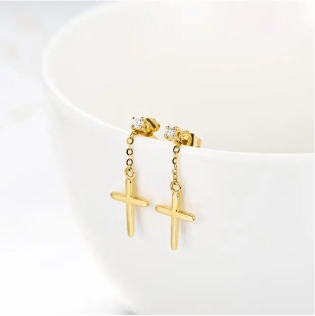 Stud Drop Earrings for Women Religious Jewelry