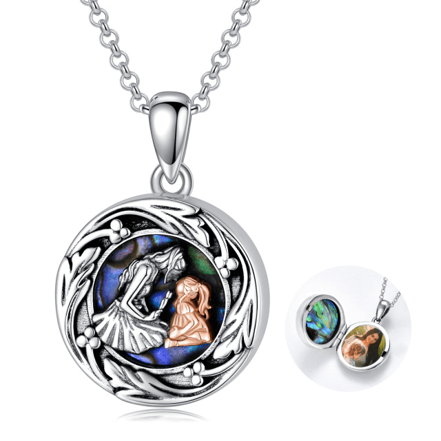 Mother Daughter Locket Necklace