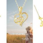 YFN gold heart necklack